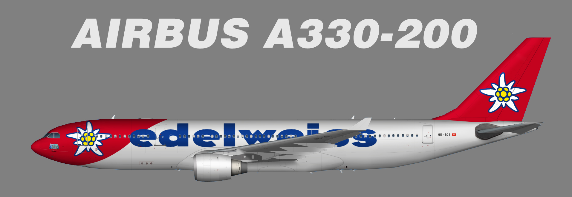 194-i EDELWEISS Air Airbus A330  & Southwest Airlines PHOTO 