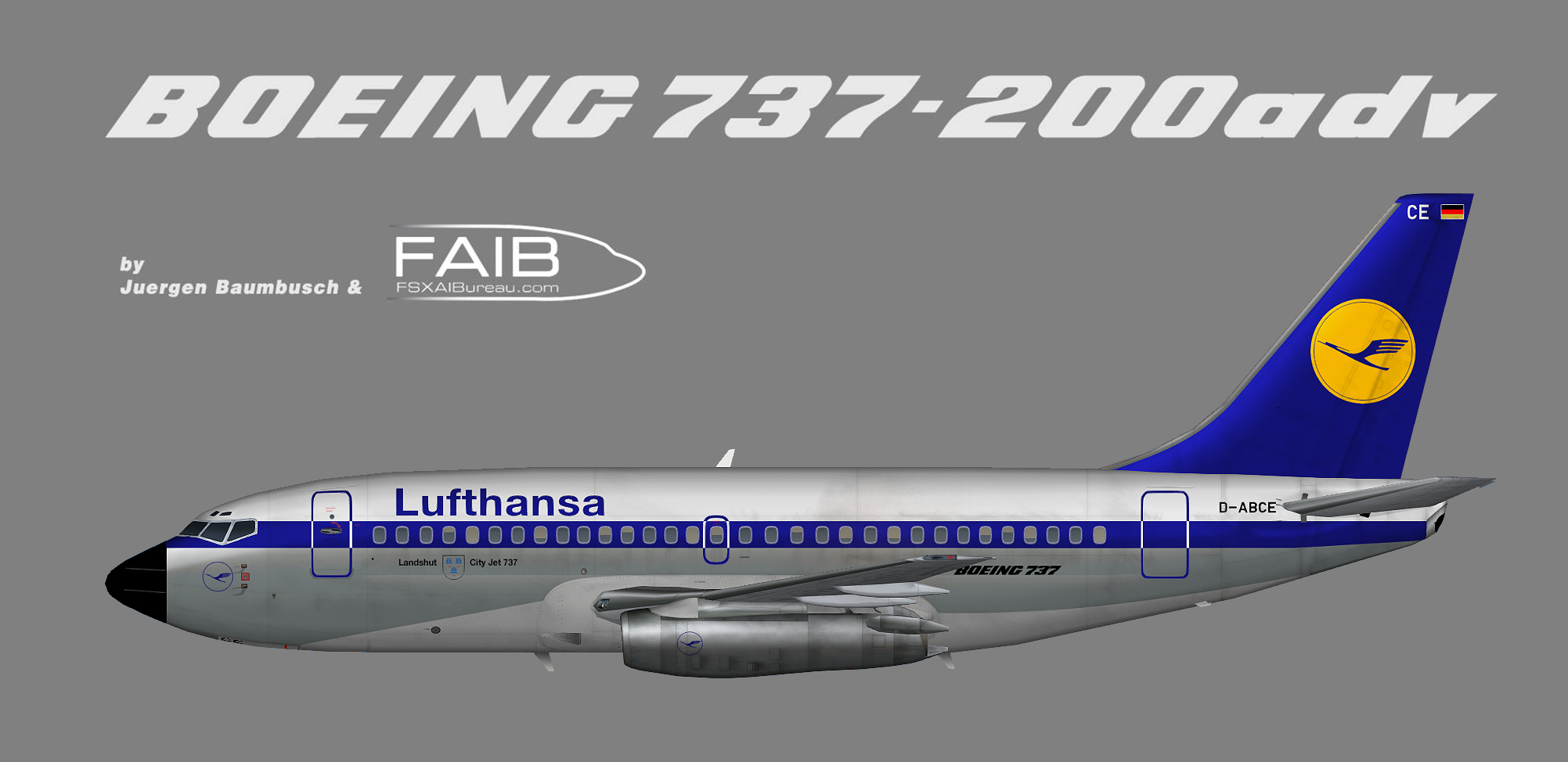 Lufthansa Boeing 737-200 (Landshut) – Juergen's paint hangar