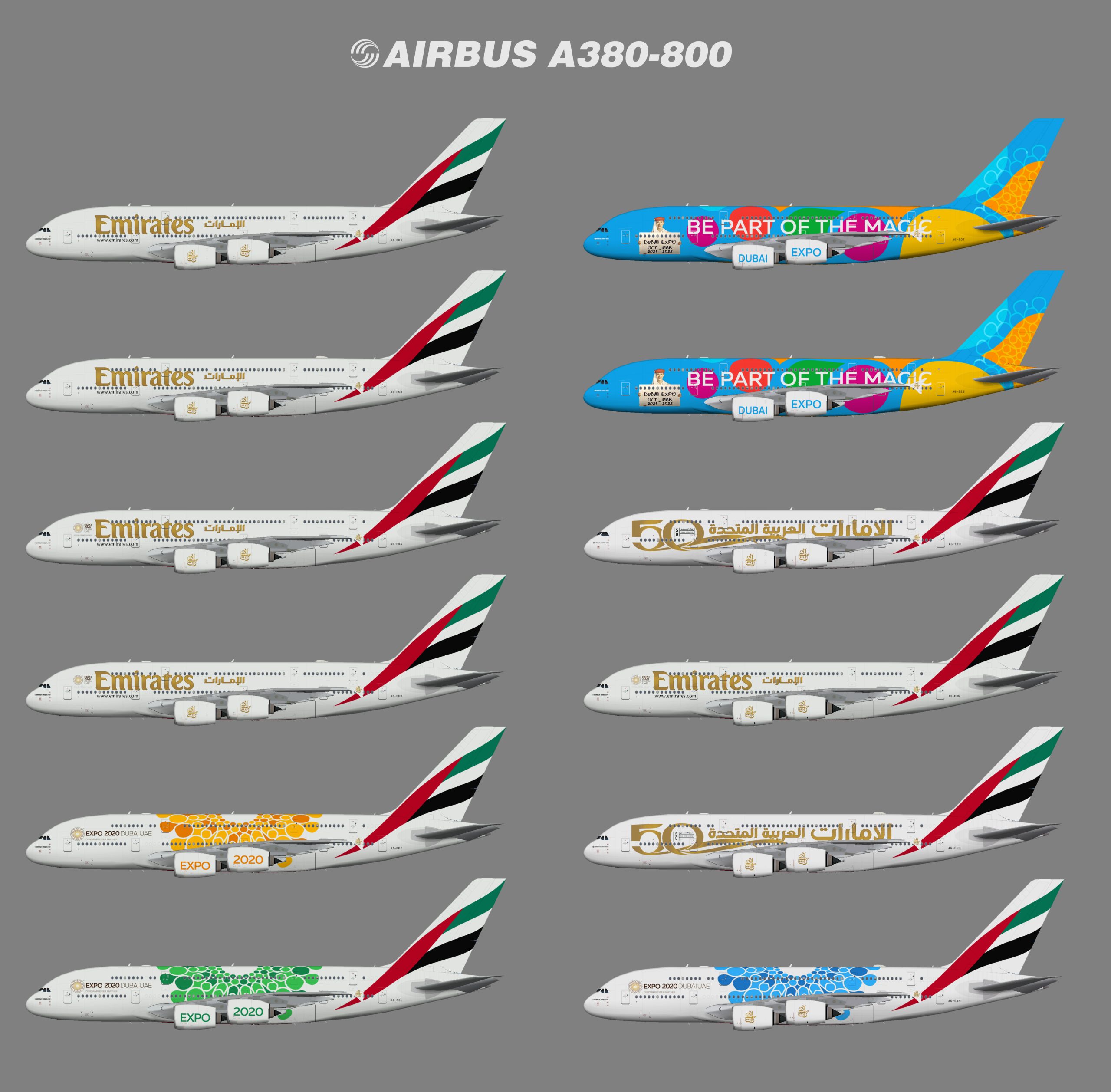 Emirates Airbus A380-800 (TFS) – Juergen's paint hangar