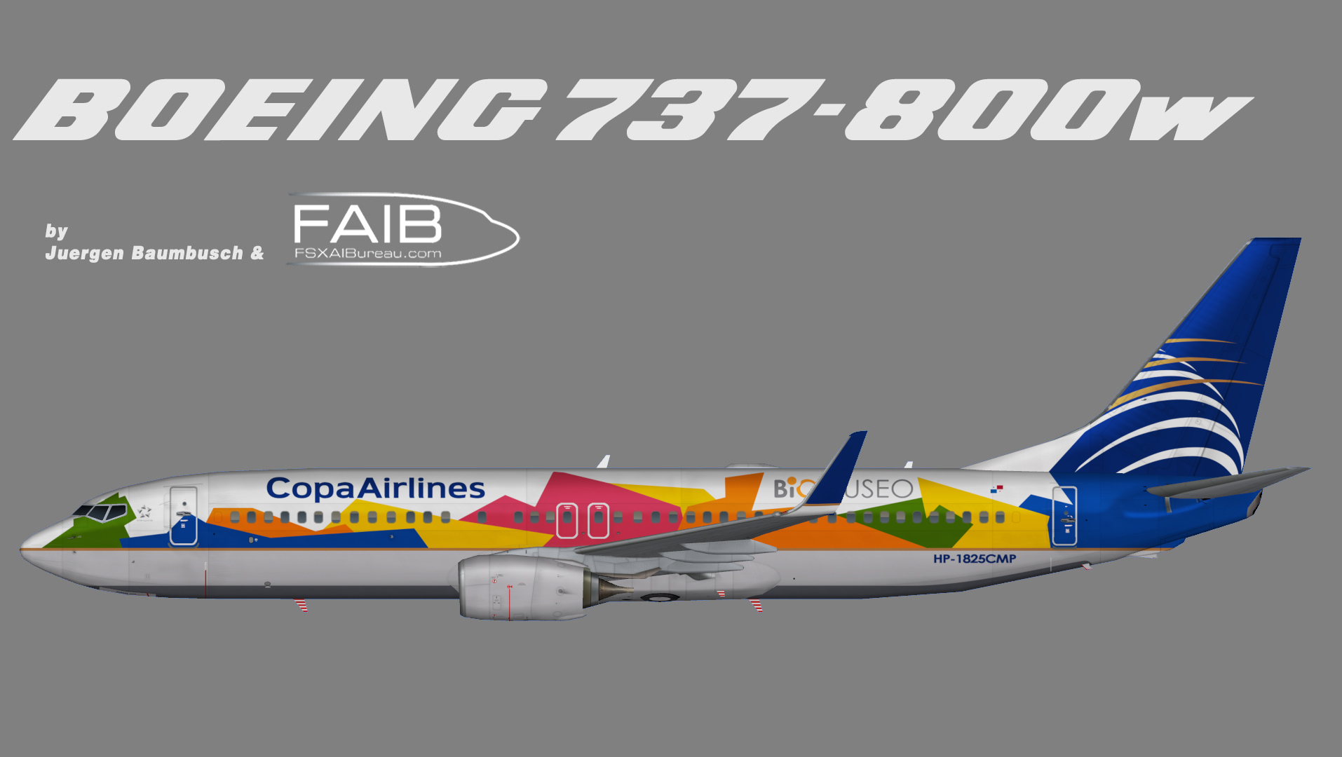 Copa Airlines Boeing 737-800w (Biomuseo Logojet)