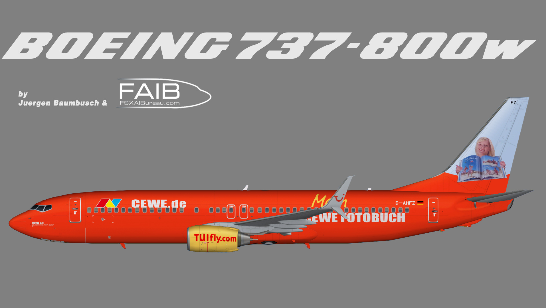 Tuifly Boeing 737-800w (CEWE Logojet)