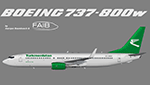 Turkmenistan Airlines Boeing 737-800w