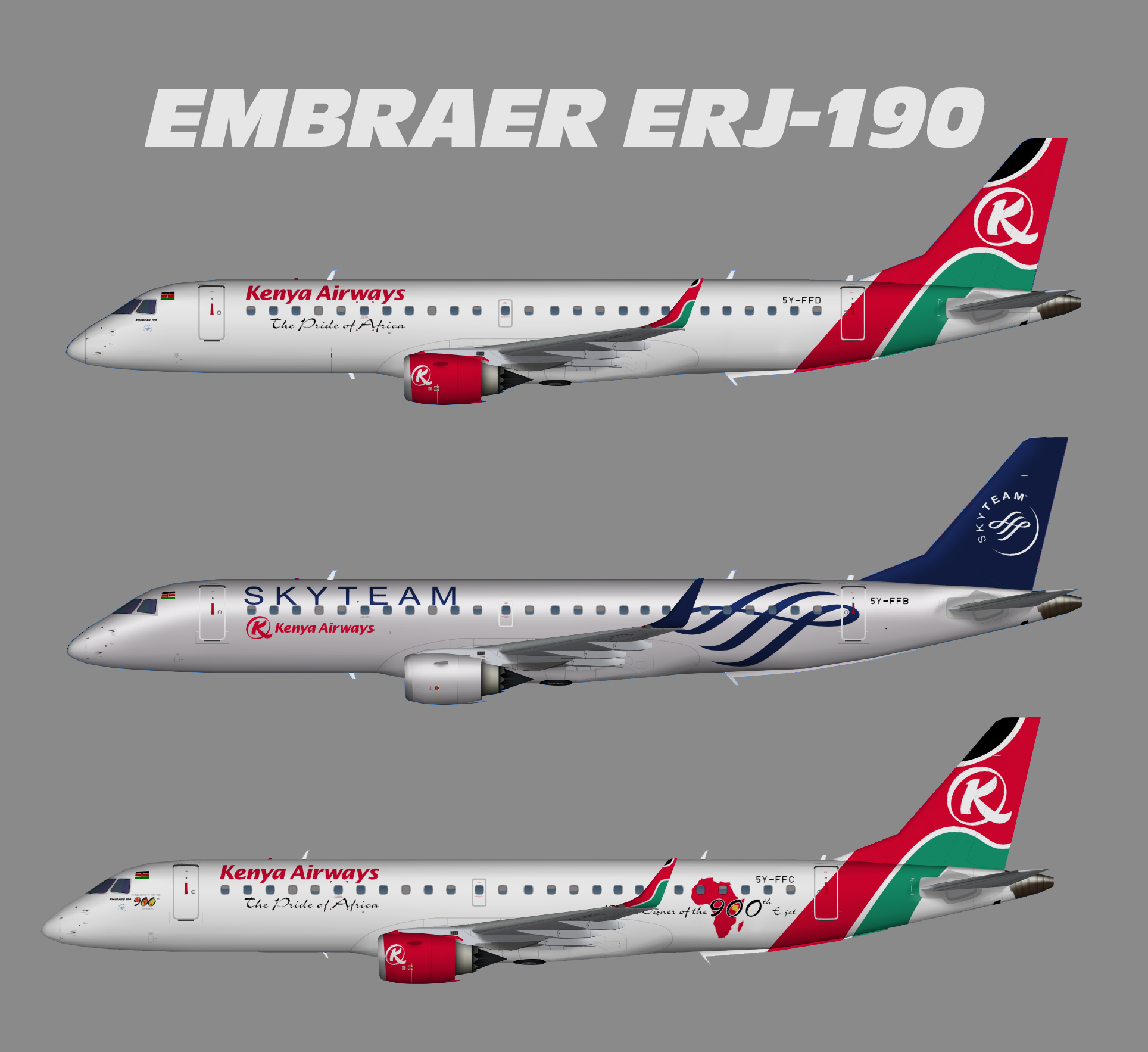 Kenya Airways Embraer ERJ-190