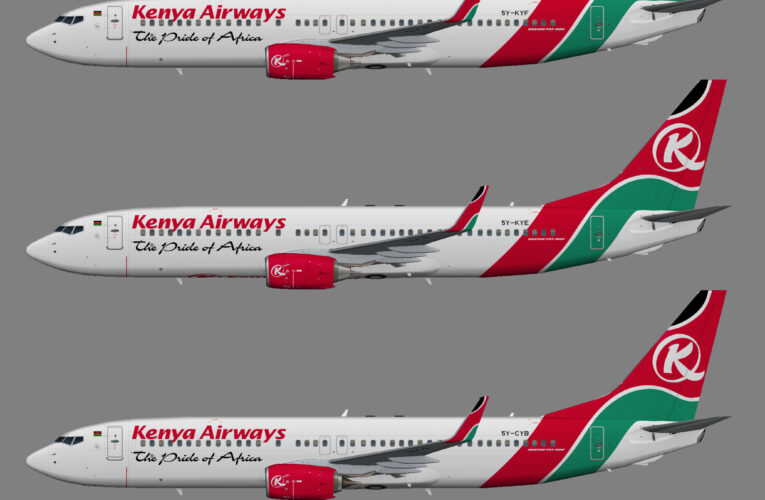 Kenya Airways Boeing 737-800w