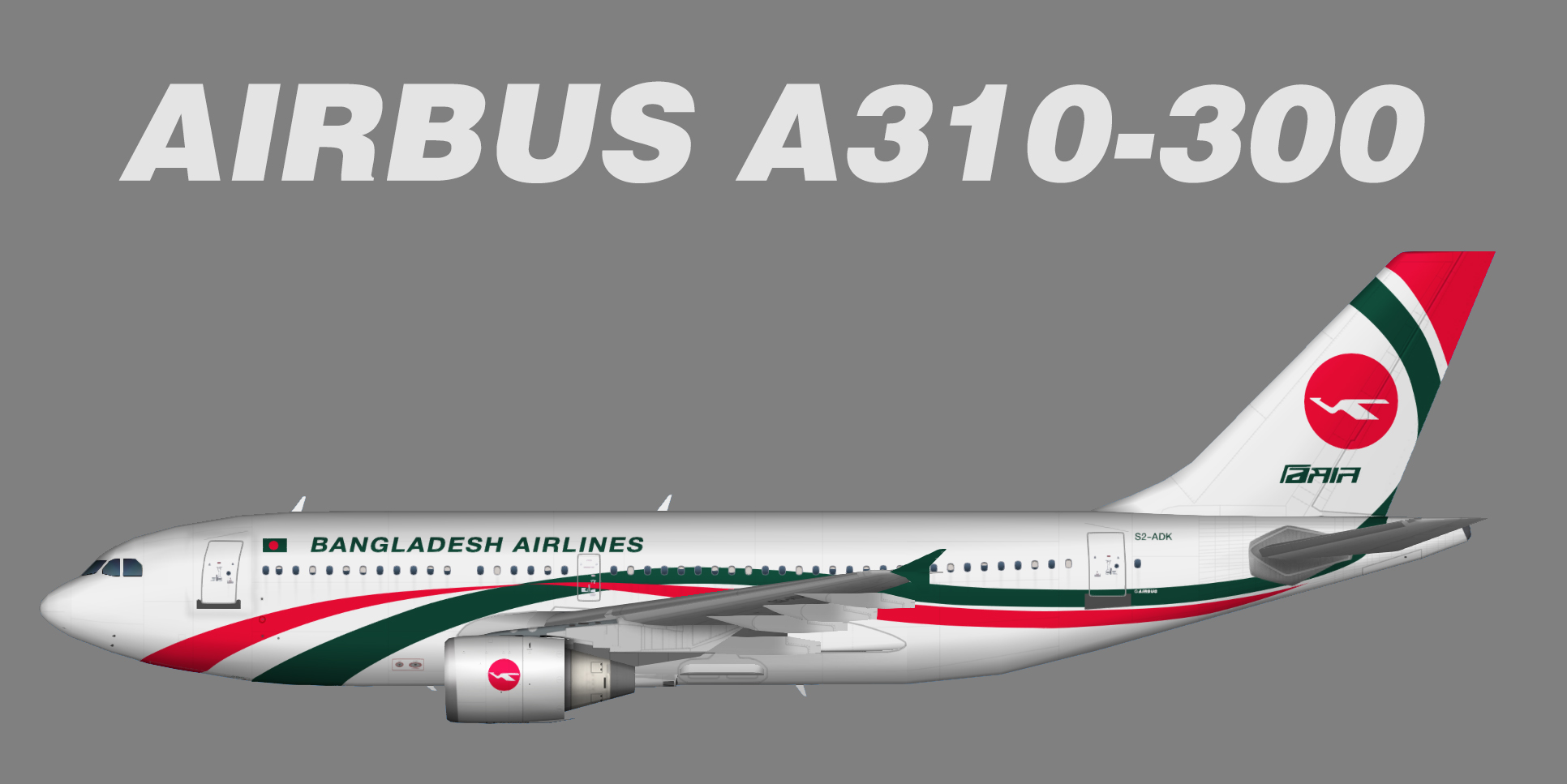 Biman Bangladesh Airbus A310-300 New Colour