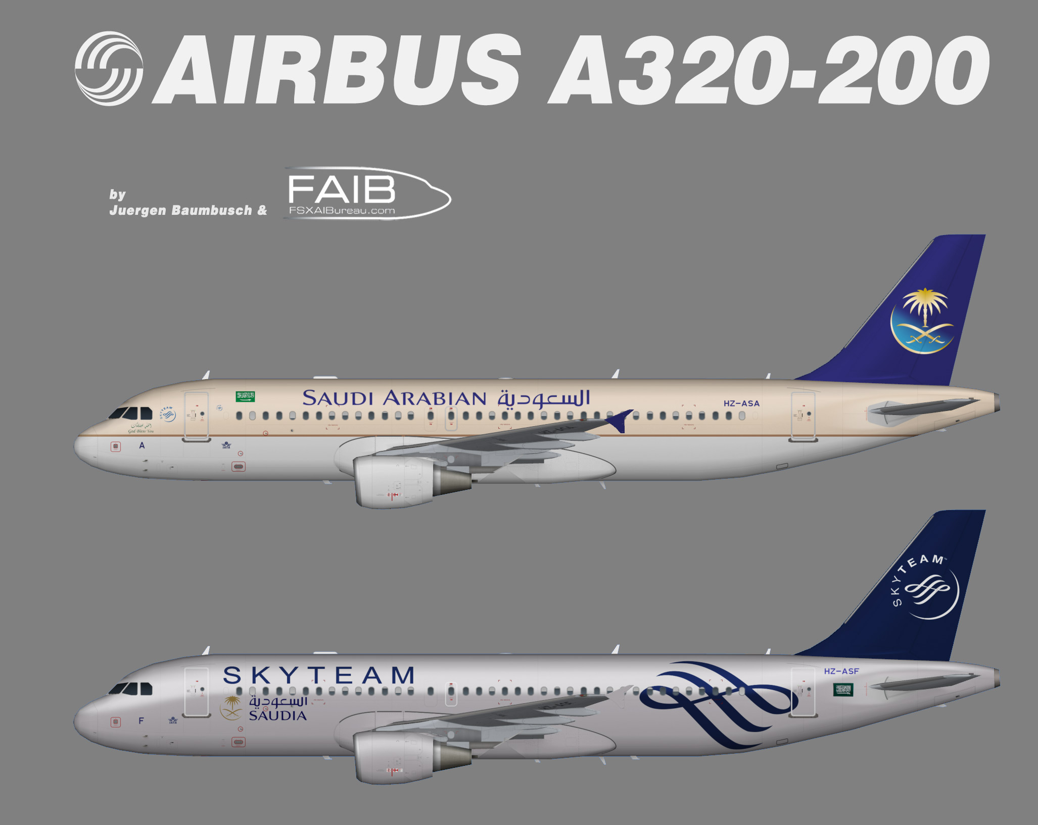 Saudia Airbus A320-200 – Juergen's paint hangar
