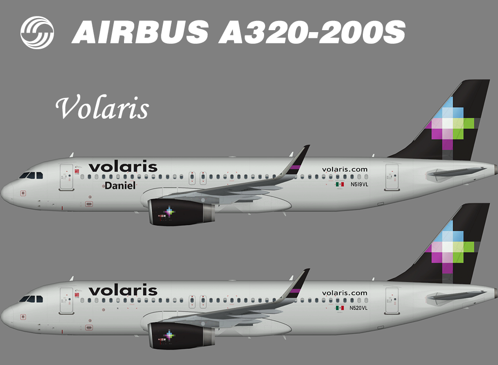 Volaris Airbus A320-200 Sharklets – Nils – Juergen'S Paint Hangar