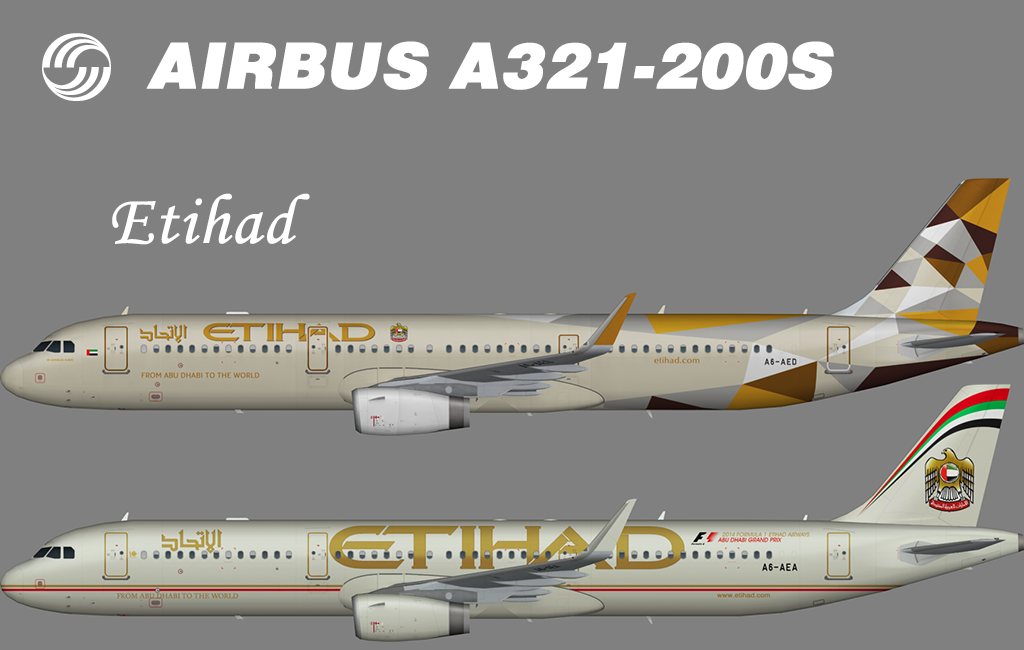 Etihad Airbus A321-200 Sharklets – Nils