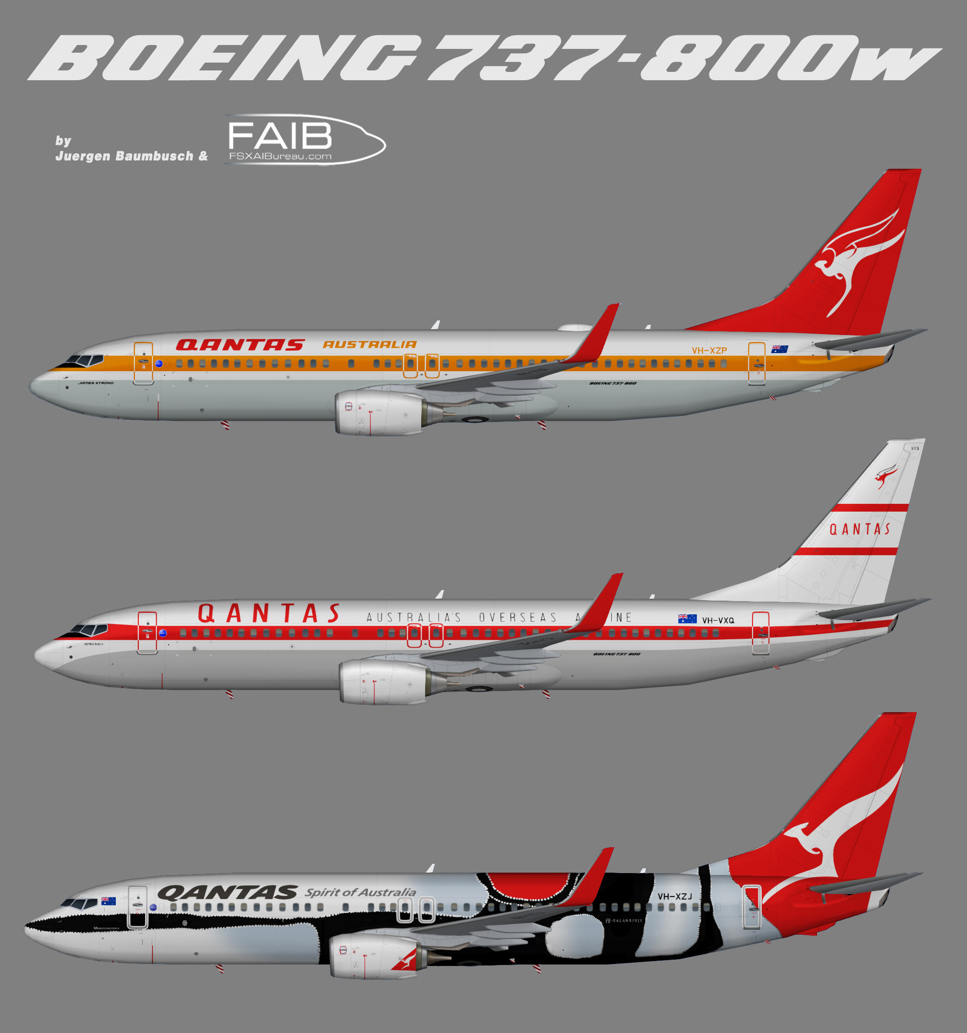 Qantas Boeing 737-800w Specials
