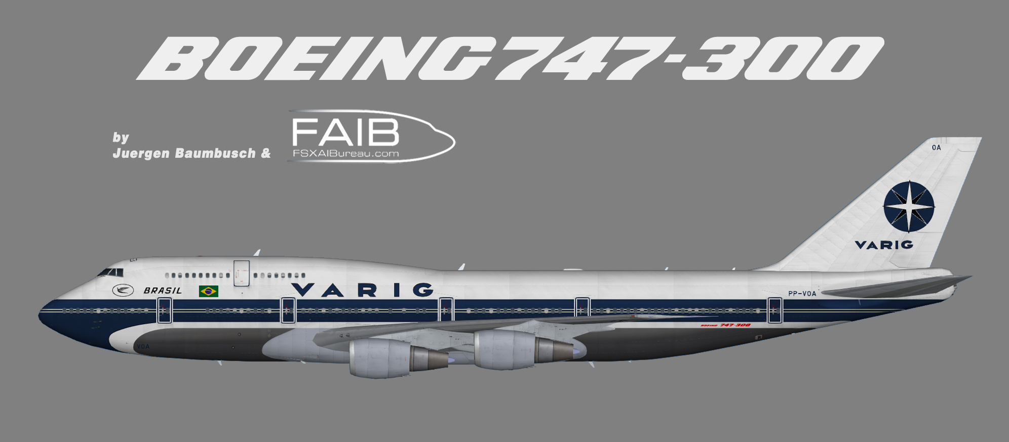 VARIG Boeing 747-300 ca. 70’s