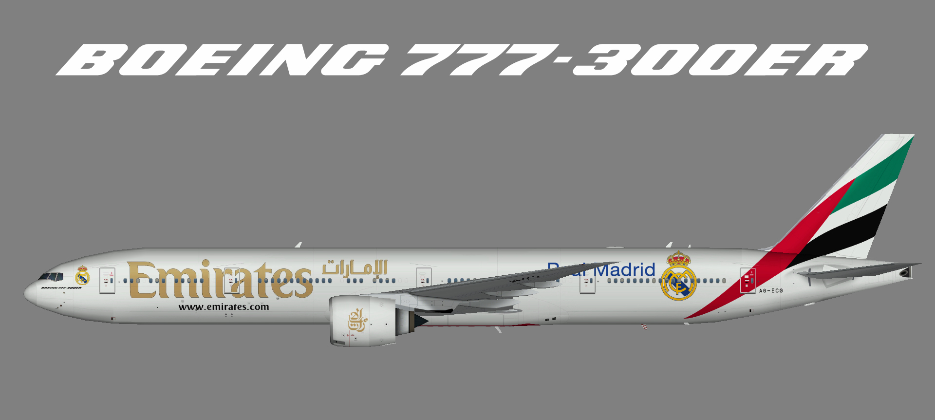 Emirates 777-300ER Real Madrid