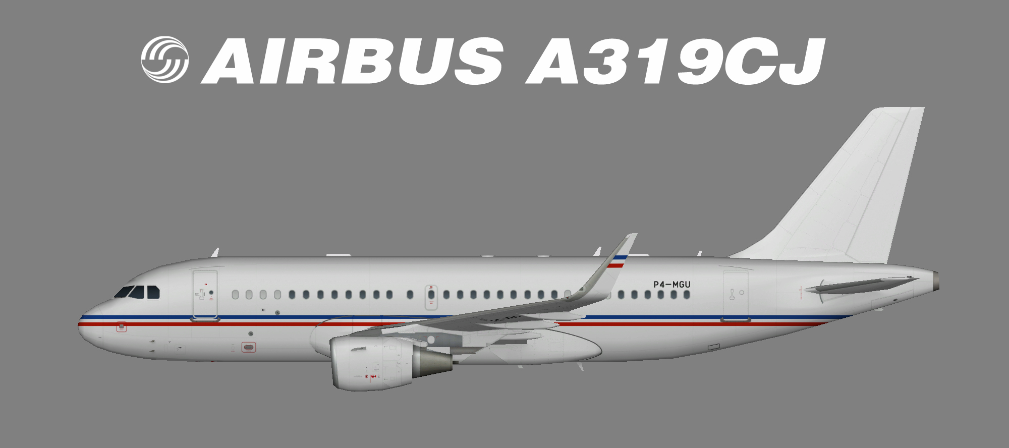 Global Jet Luxembourg A319 P4-MGU