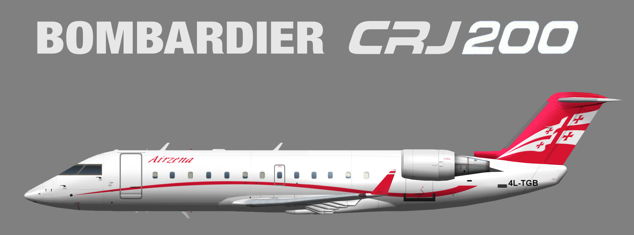 Georgian Airways (Airzena) Bombardier CRJ200