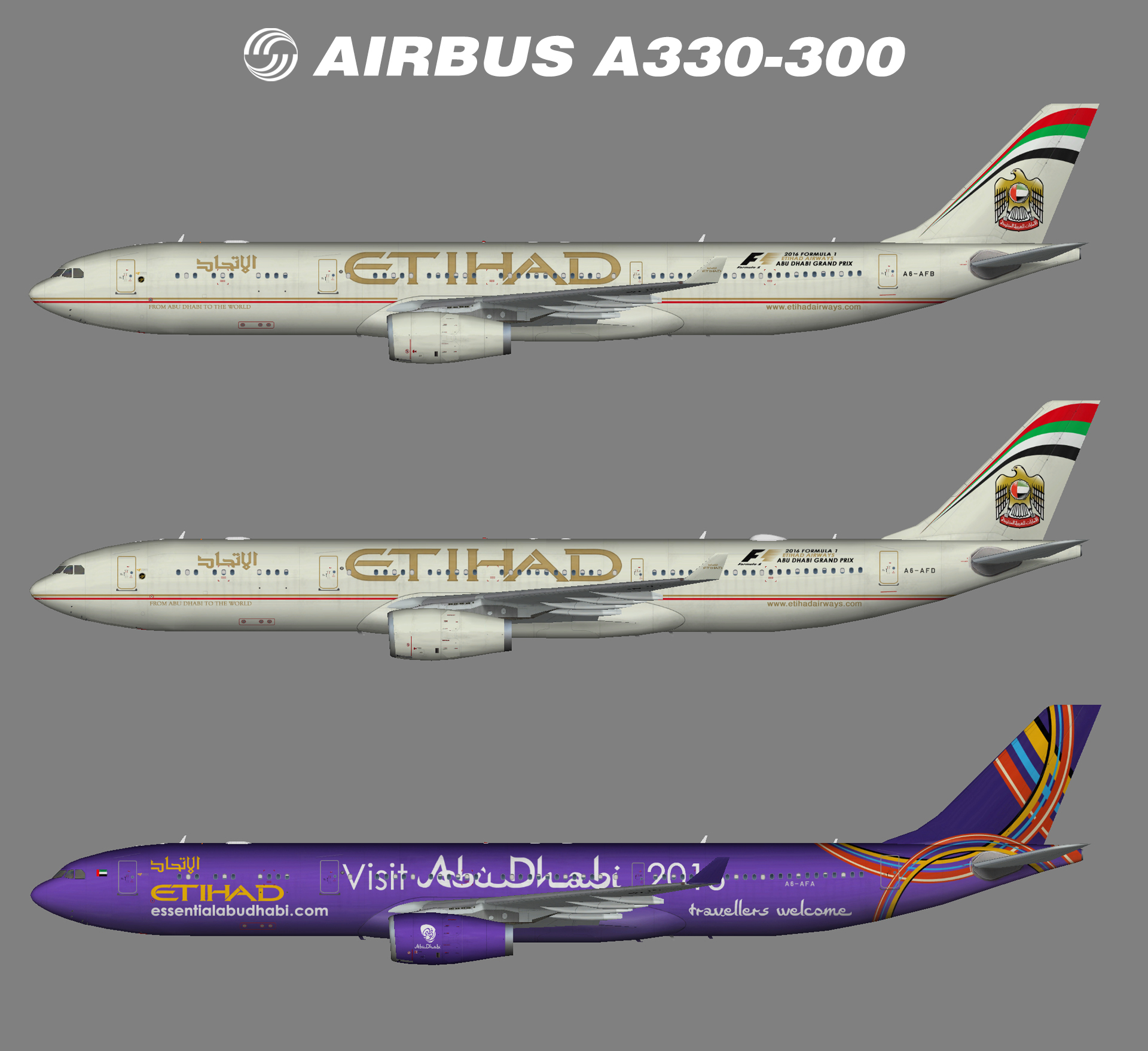 Etihad Airbus A330 300 Fsp Juergen S Paint Hangar