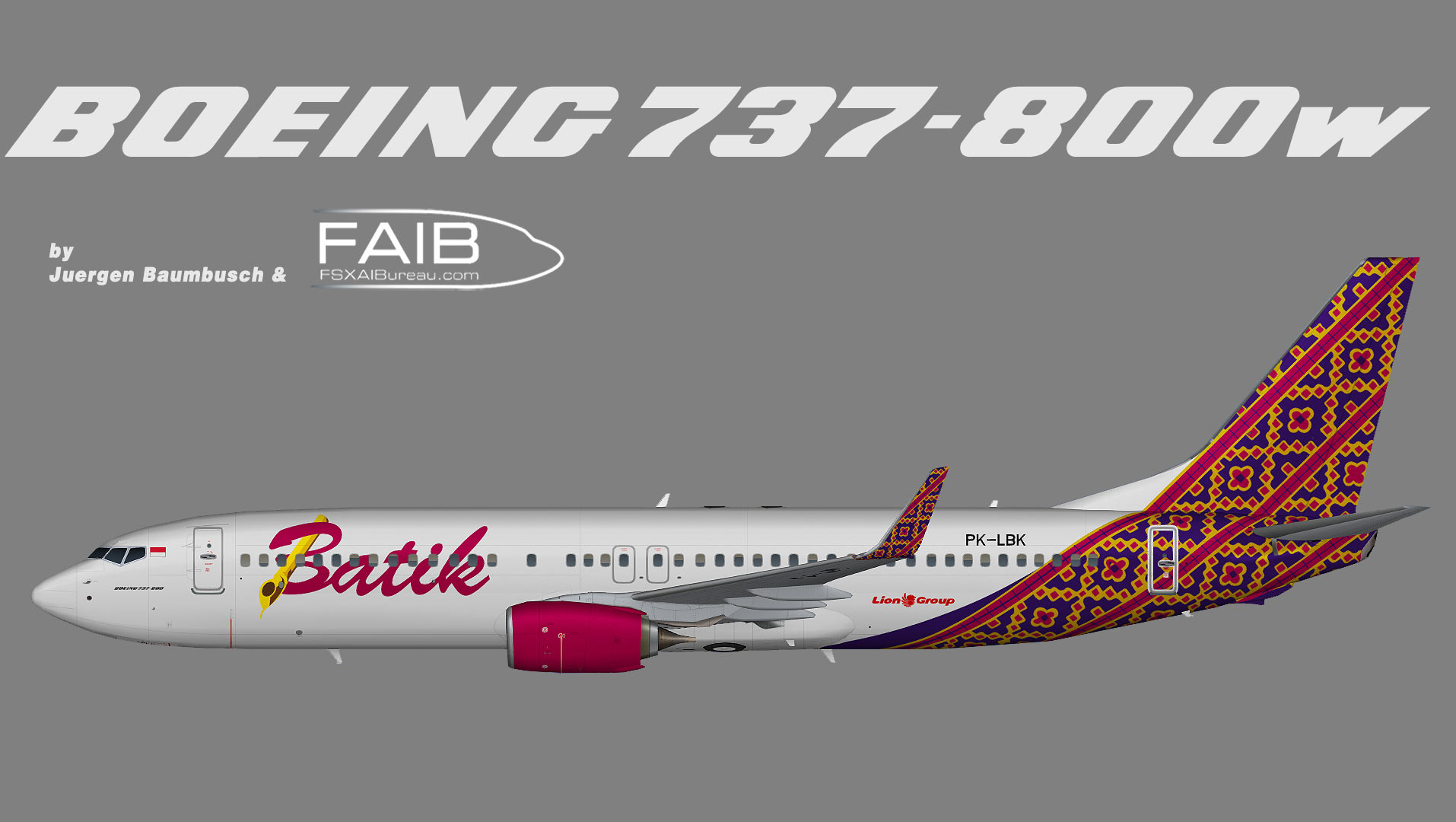Batik Air Boeing 737-800w