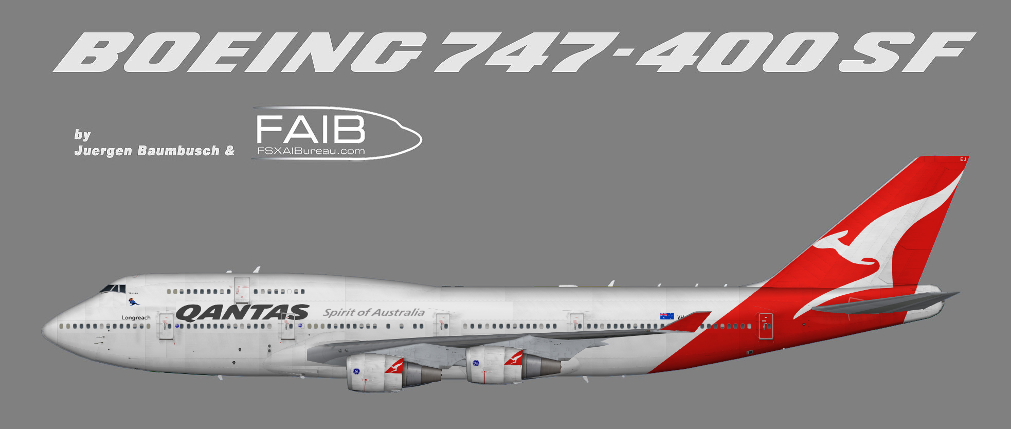 Qantas Boeing 747-400 “Wunala Dreaming”