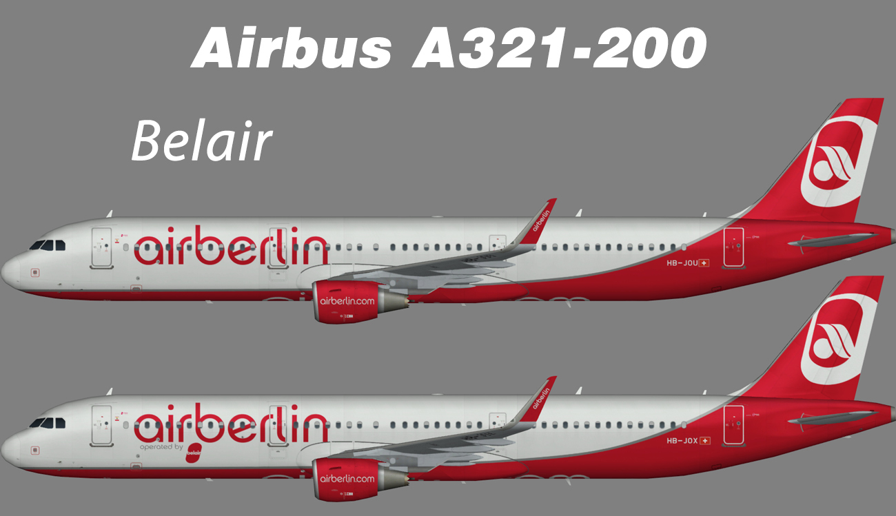 Air Berlin Airbus A321-200 (opb Belair opf Niki) – Nils