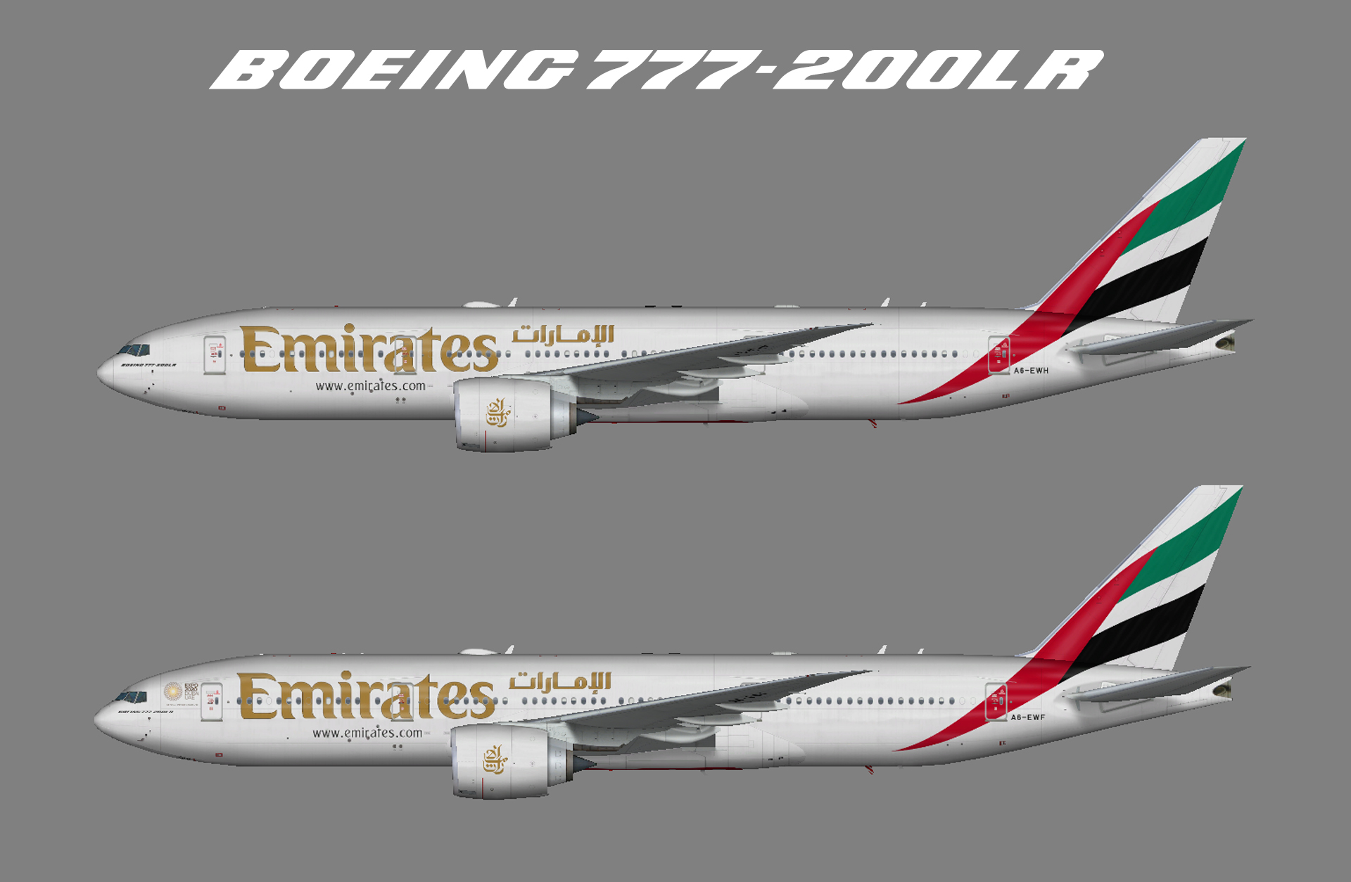 Emirates Boeing 777-200LR (FSP)