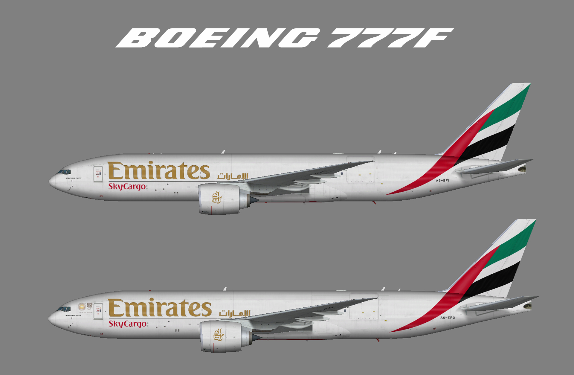 Emirates SkyCargo Boeing 777F (FSP)