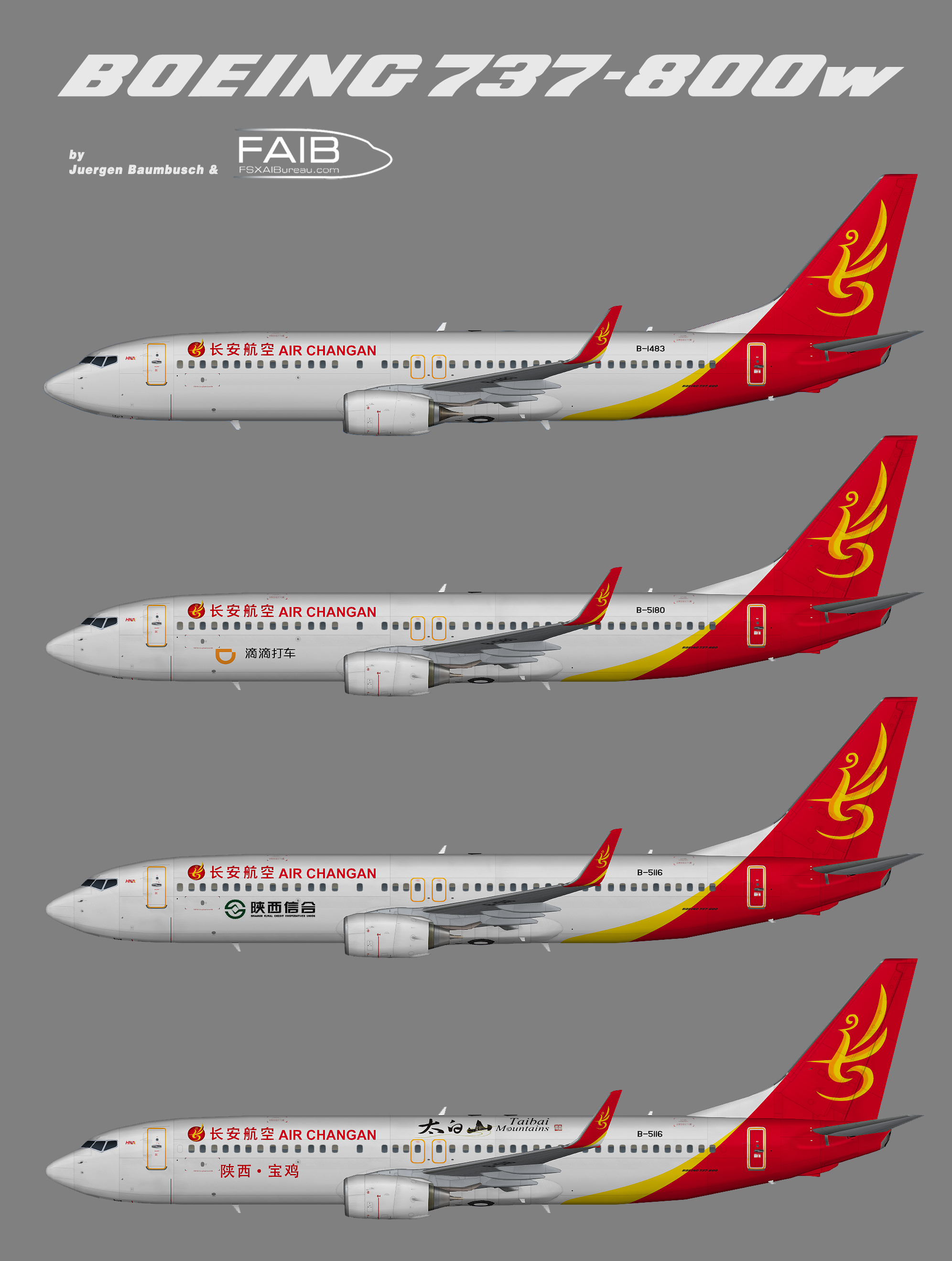 Air Changan (HNA Group) Boeing 737-800w