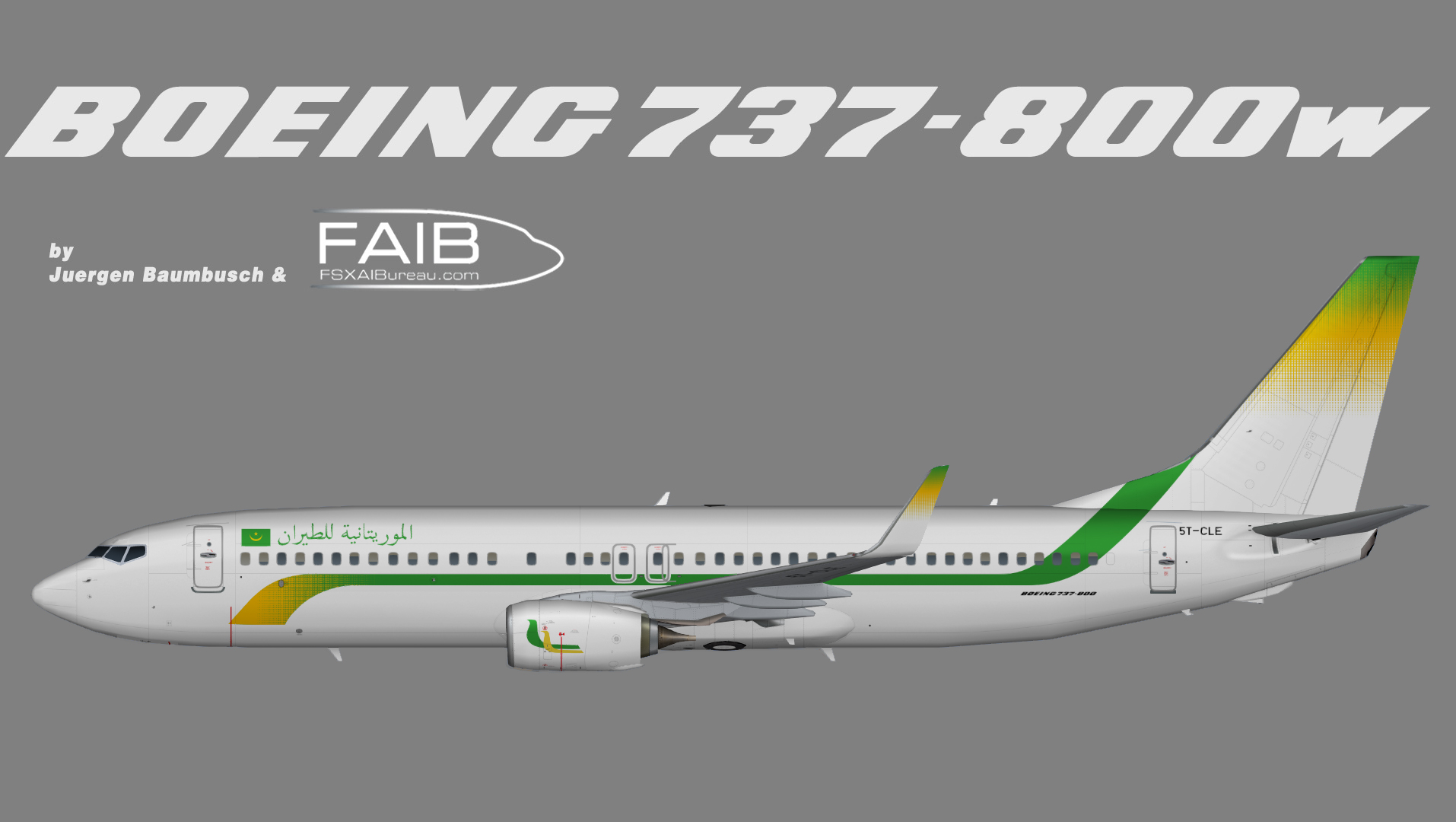 Mauritania Airlines Boeing 737-800w