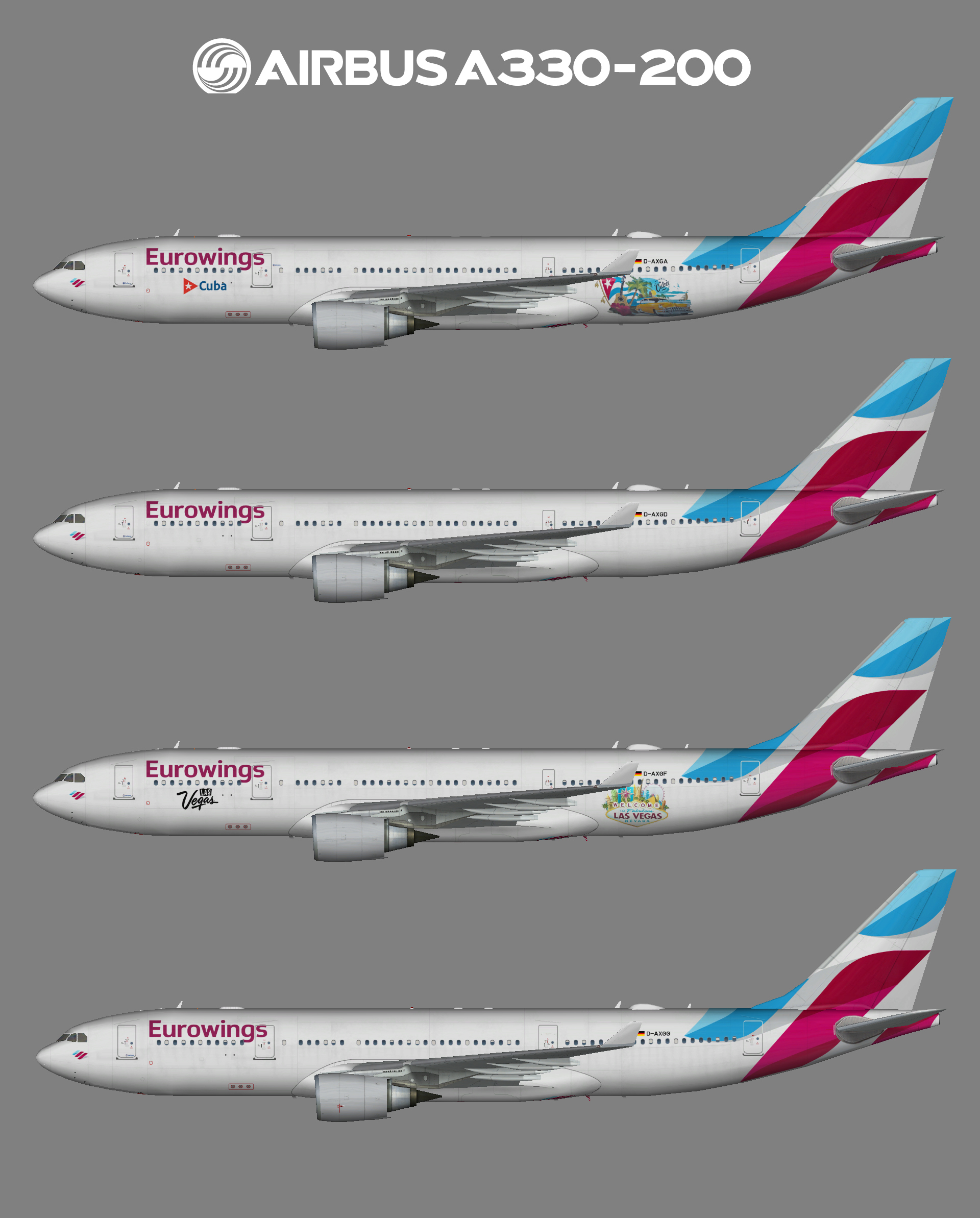Eurowings Airbus A330-200 (FSP)