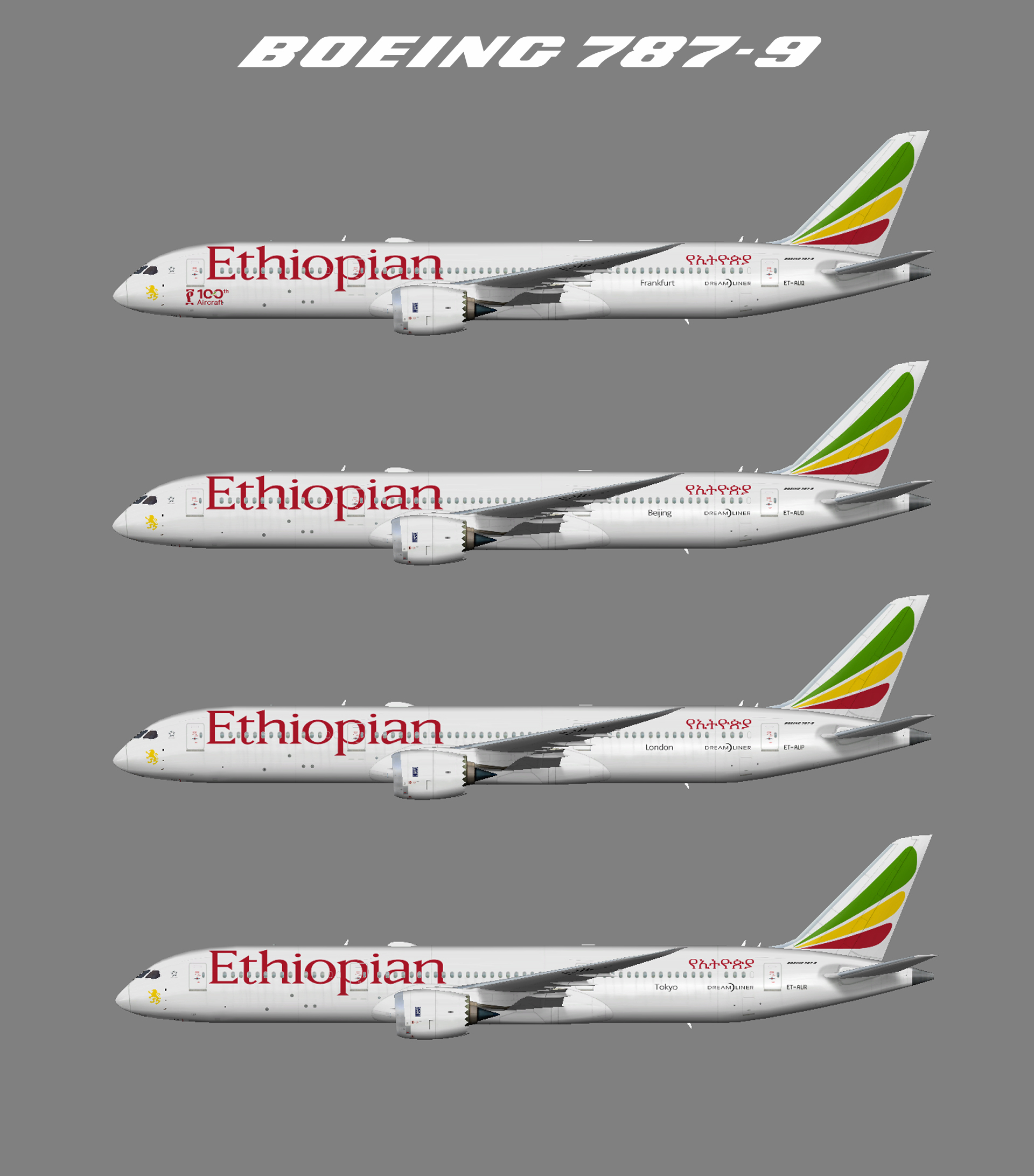 FSP Ethiopian Airlines Boeing 787-9