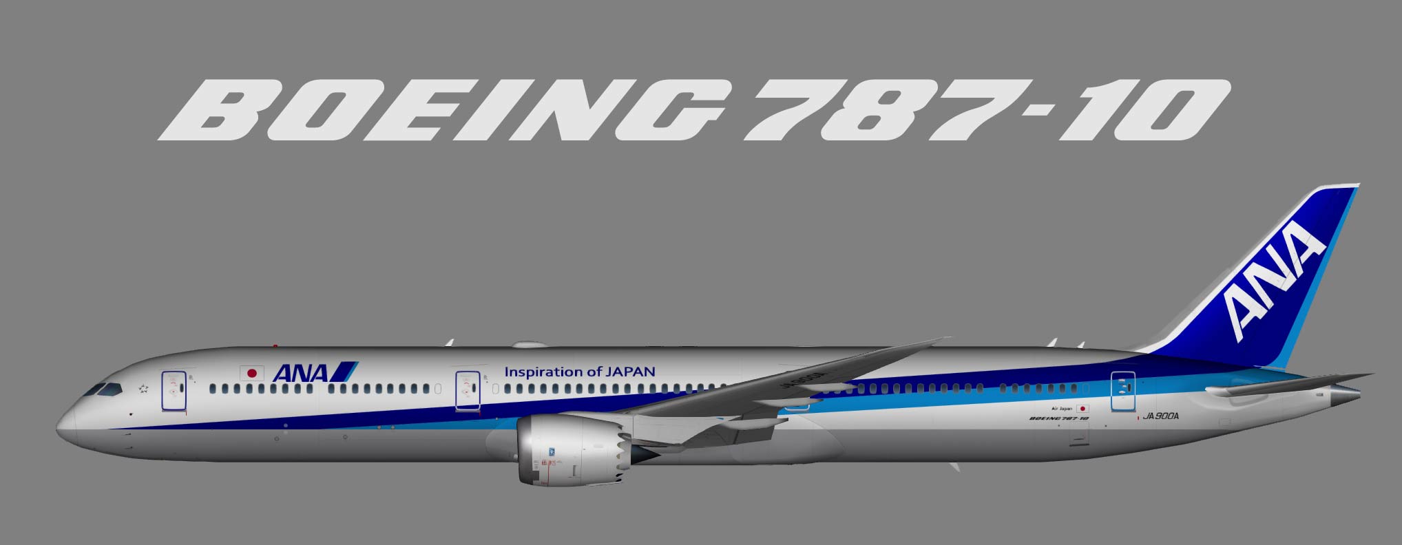 All Nippon Airways (ANA) Boeing 787-10 – Juergen's paint hangar