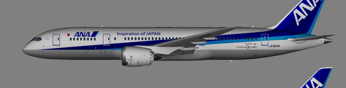 Jfox B787ANA02 1/200 Alle Nippon Airways Ana Boeing 787-8 JA802A mit Ständer 