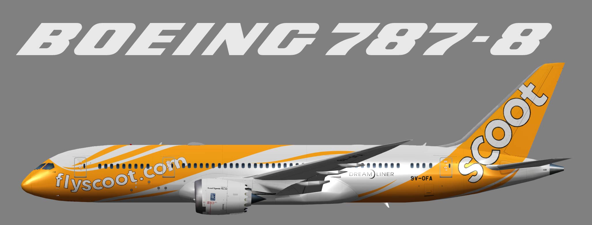 UTT Scoot Boeing 787-8 Dreamliner