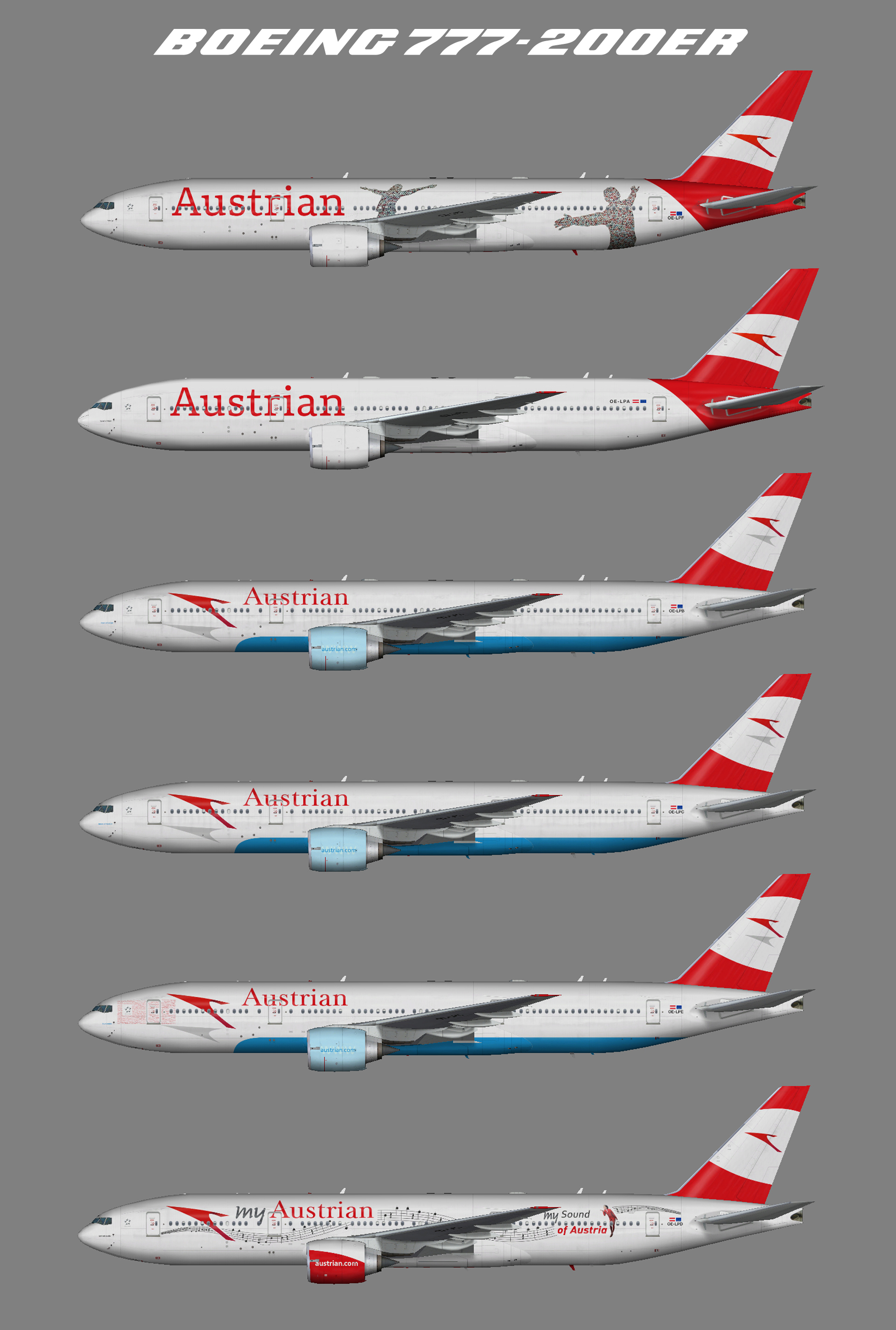 Austrian Airlines Boeing 777-200ER (FSP)