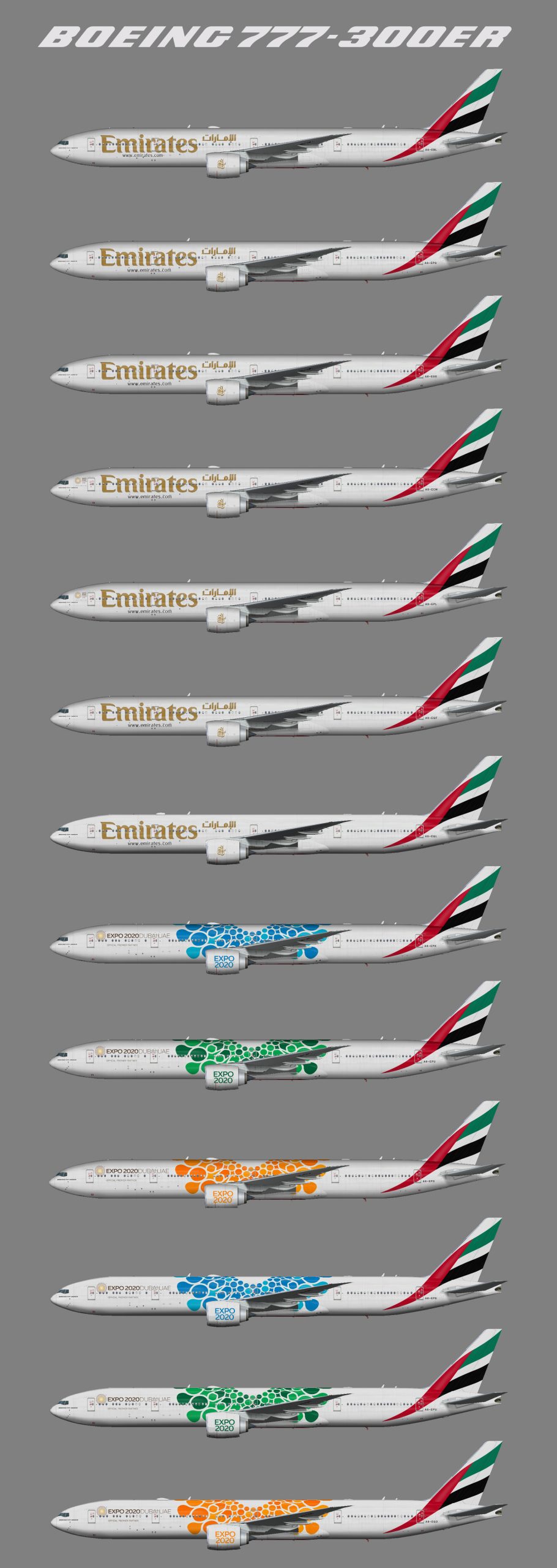 Emirates Boeing 777-300ER (FSP)