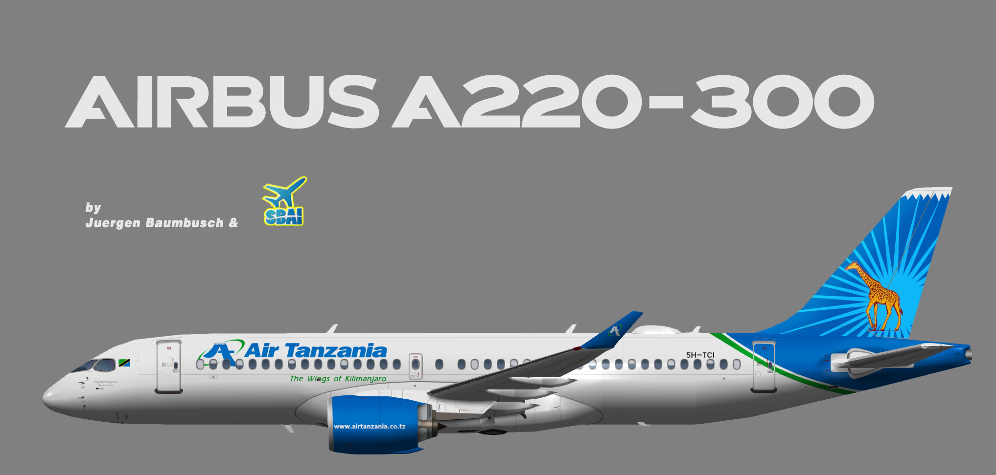 SBAI Air Tanzania Airbus A220-300