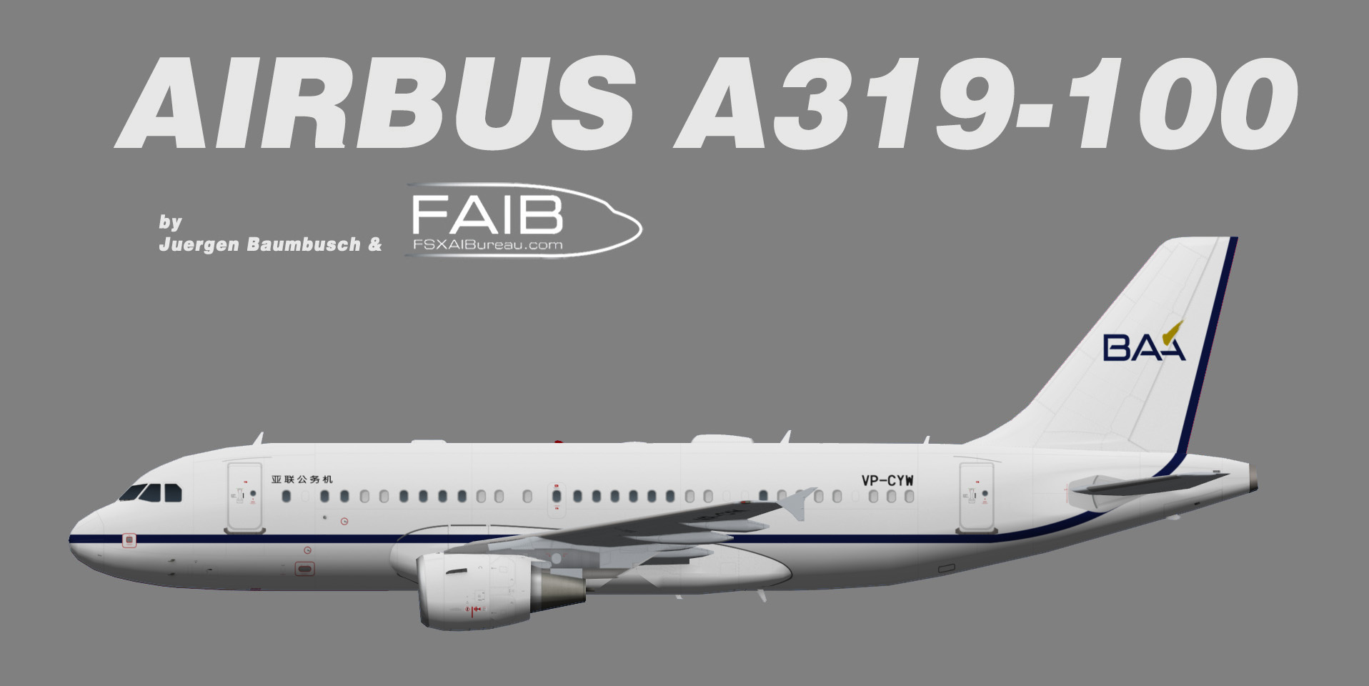 Bliss Surplus Limited Airbus A319-100CJ VP-CYW