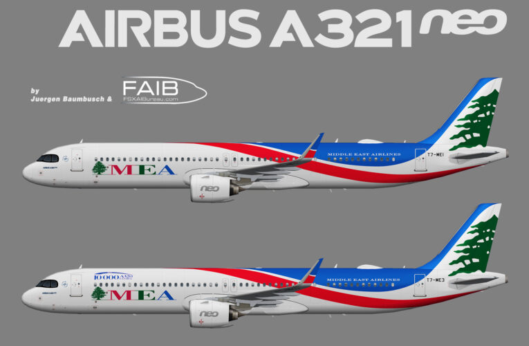 Middle East Airlines (MEA) Airbus A321NEO