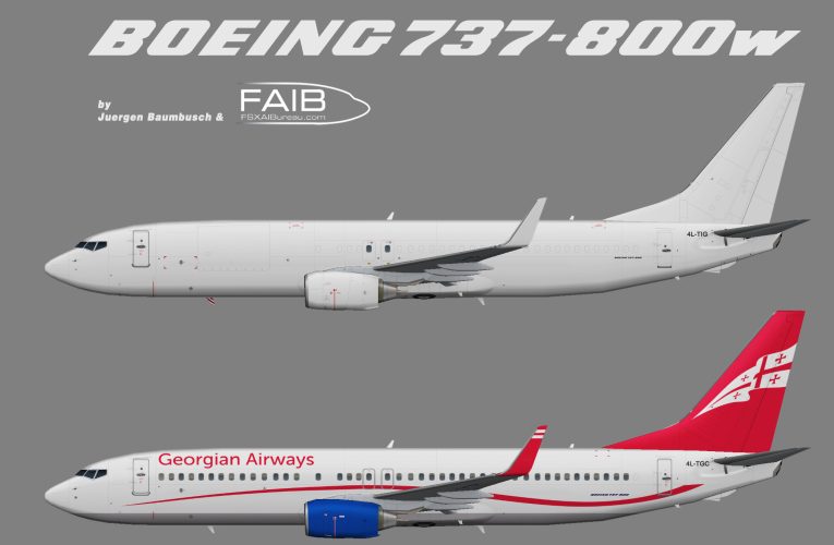 Georgian Airways Boeing 737-800w (Airzena)