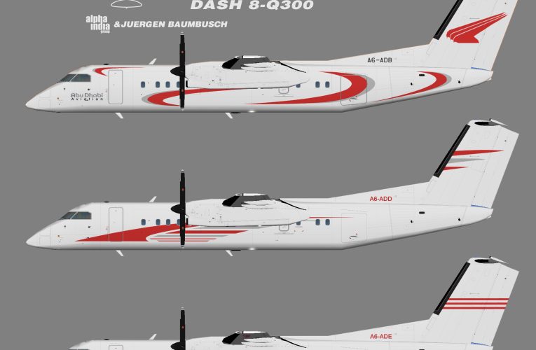 AIG Abu Dhabi Aviation De Havilland Dash 8-300